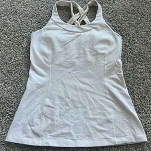Lululemon Size 8 white tank top